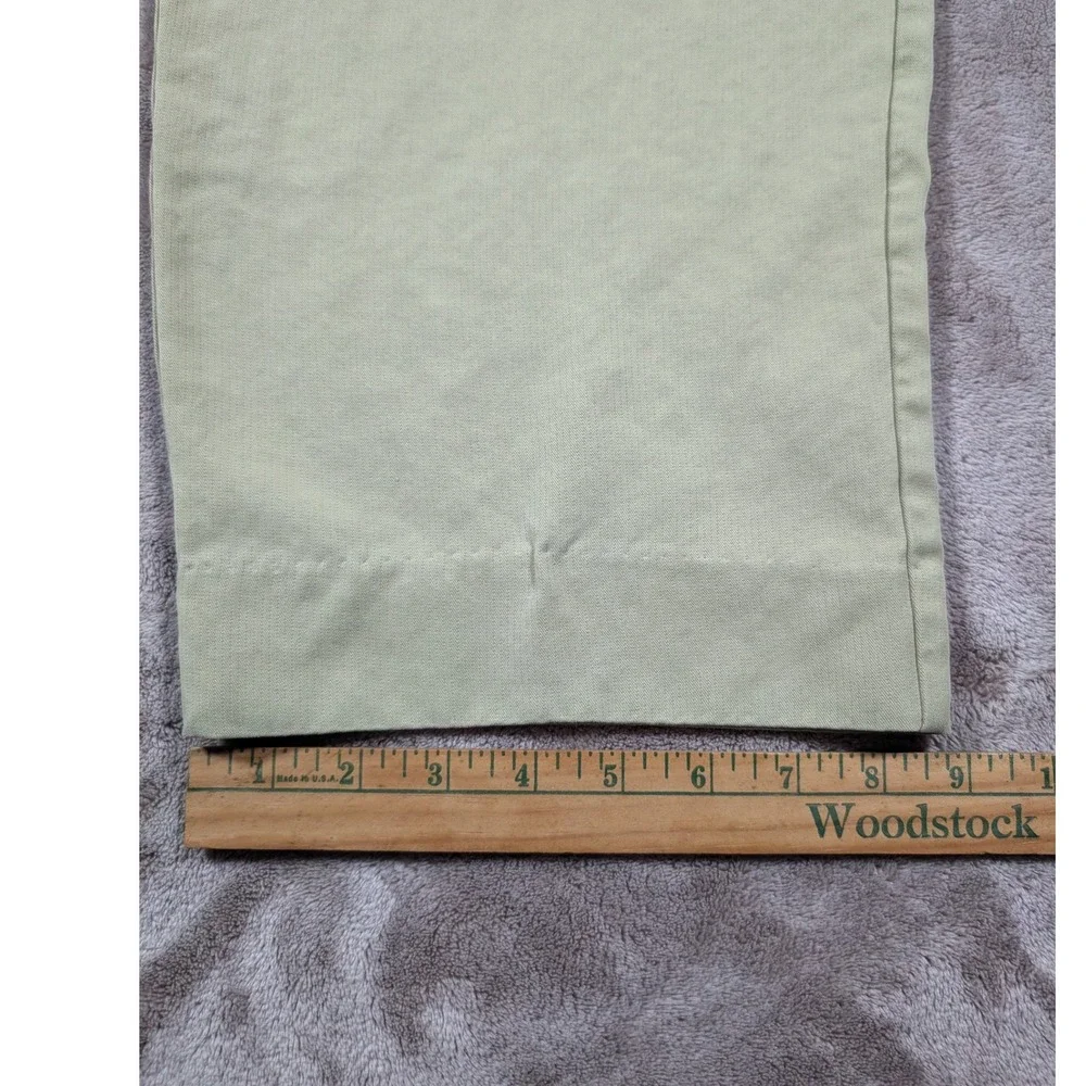 Tommy Bahama Pleated Trousers Mens 34 x UFN Khaki 100% Silk Straight Leg Pants
